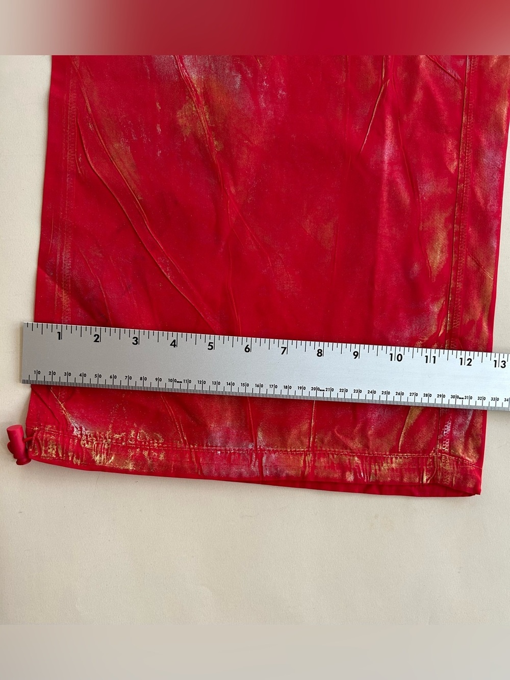 New cherry Mellow Women's Red Paint-Effect Track Joggers size M set - Picture 5 of 9